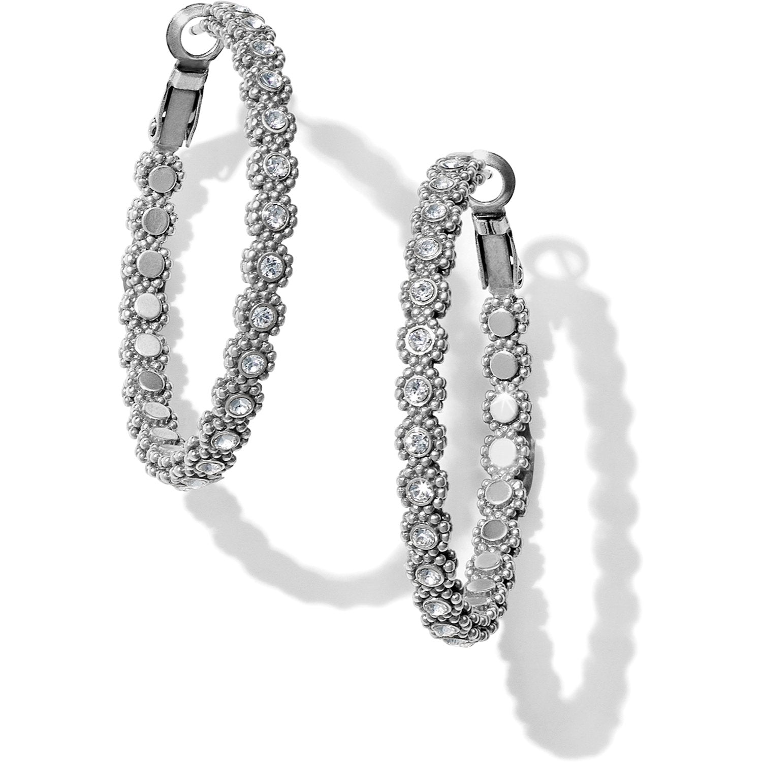 Twinkle Spendor Medium Hoop Earrings Front View