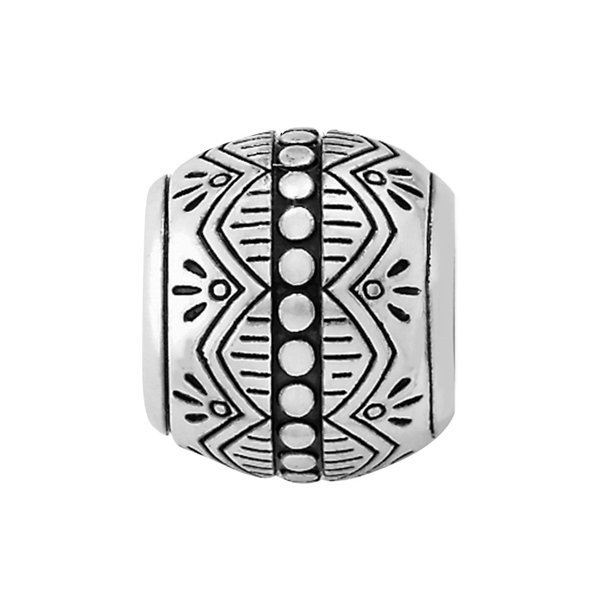 Marrakesh Silver Round Bead Front View