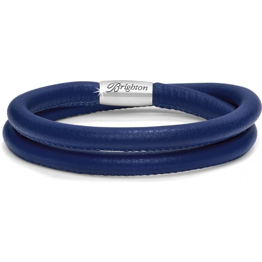 Woodstock Blue Double Bracelet Side View