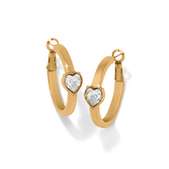 Mystery Of Love Heart Hoop Earrings
