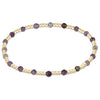 egirl Gemstone Gold Sincerity Pattern 3mm Bead Bracelet