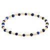 egirl Gemstone Gold Sincerity Pattern 3mm Bead Bracelet