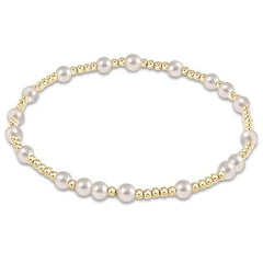 egirl Hope Unwritten 4mm Bead Bracelet - Pearl