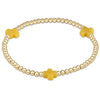egirl Signature Cross Gold Pattern 3mm Bead Bracelet