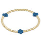 egirl Signature Cross Gold Pattern 3mm Bead Bracelet