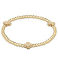 egirl Signature Cross Gold Pattern 3mm Bead Bracelet
