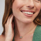 Elisa Gold Platinum Drusy Necklace model image