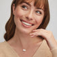 Elisa Gold - White Opal Necklace Model View