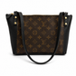 Emma Shoulder Bag - Upcycled Monogram - Black detail view 4
