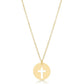 16" Necklace Gold - Blessed Gold Disc
