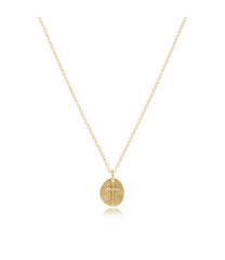 16" Necklace Gold - Inspire Small Gold Charm