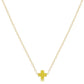 16" Necklace Gold - Signature Cross Small