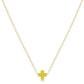 16" Necklace Gold - Signature Cross Small