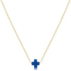 16" Necklace Gold - Signature Cross Small