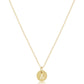 16" Necklace Gold - Respect Small Gold Disc