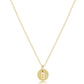 16" Necklace Gold - Respect Small Gold Disc