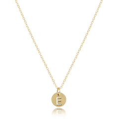 16" Necklace Gold - Respect Small Gold Disc