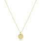 16" Necklace Gold - Respect Small Gold Disc