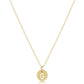 16" Necklace Gold - Respect Small Gold Disc