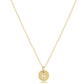 16" Necklace Gold - Respect Small Gold Disc