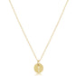 16" Necklace Gold - Respect Small Gold Disc
