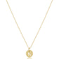 16" Necklace Gold - Respect Small Gold Disc