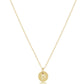 16" Necklace Gold - Respect Small Gold Disc