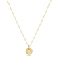 16" Necklace Gold - Respect Small Gold Disc