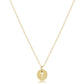 16" Necklace Gold - Respect Small Gold Disc