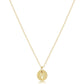 16" Necklace Gold - Respect Small Gold Disc