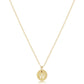 16" Necklace Gold - Respect Small Gold Disc
