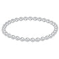 Classic Grateful Pattern 4mm Bead Bracelet - Sterling