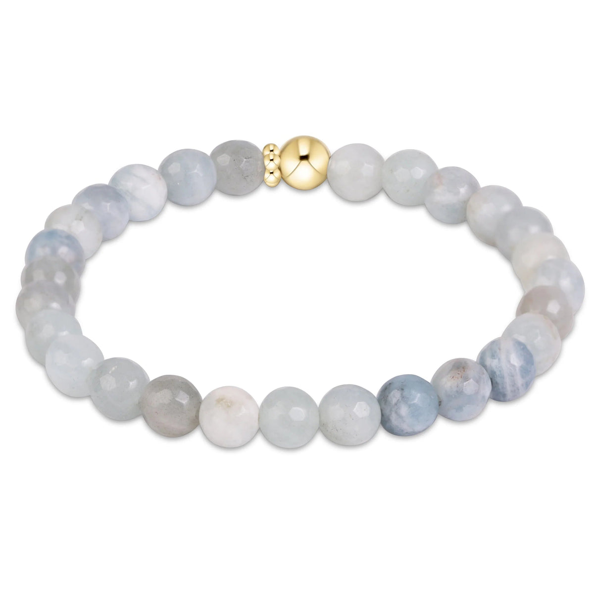 enewton Classic Gemstone 6mm Bracelet in Aquamarine (Aquamarine)