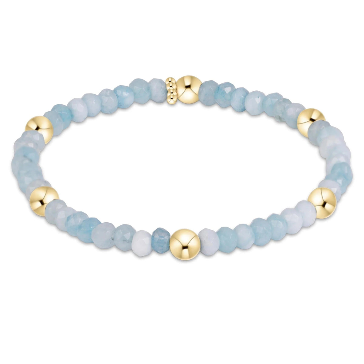 enewton Presence Gemstone 4mm Bracelet in Aquamarine (Aquamarine)