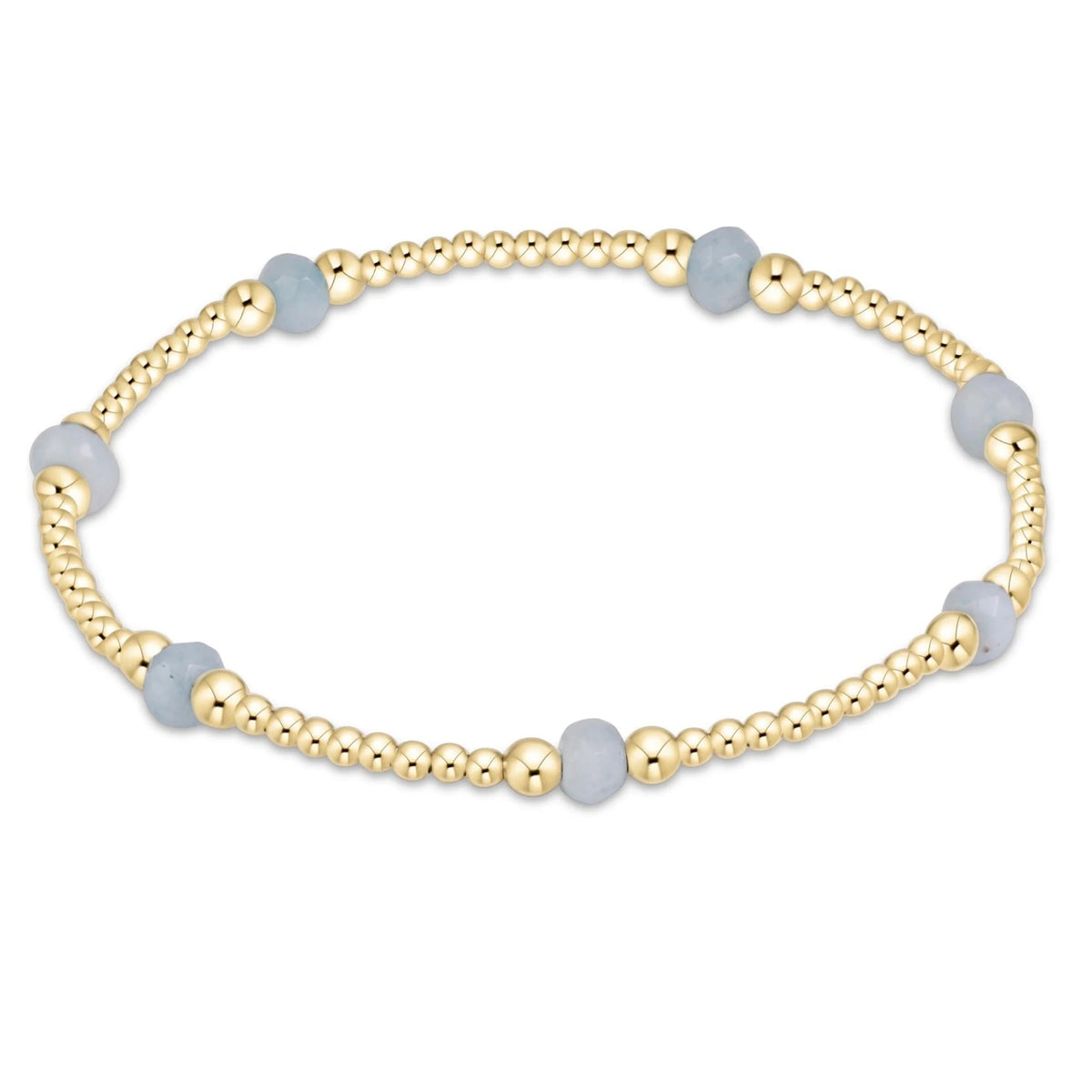 enewton Purpose Gemstone 4mm Bracelet in Aquamarine (Aquamarine)