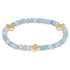 enewton Signature Cross Gold 4mm Gemstone Bracelet in Aquamarine (Aquamarine)