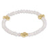 enewton Signature Cross Gold 4mm Gemstone Bracelet in Mother Of Pearl (Mother Of Pearl)