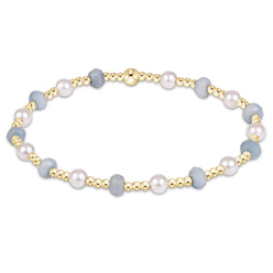 enewton Sincerity Gemstone & Pearl 4mm Bracelet in Aquamarine (Aquamarine)
