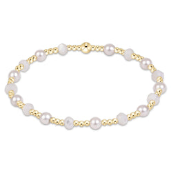 enewton Sincerity Gemstone & Pearl 4mm Bracelet in Mother Of Pearl (Mother Of Pearl)