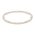 Classic Joy Pattern 4mm Bead Bracelet - Pearl - ENEWTON