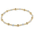 Dignity Sincerity Pattern 4mm Bead Bracelet - Aquamarine