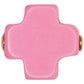 egirl Signature Cross Gold Pattern 3mm Bead Bracelet with bright pink crosses.