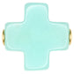 egirl Signature Cross Gold Pattern 3mm Bead Bracelet with mint crosses.