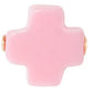 egirl Signature Cross Gold Pattern 3mm Bead Bracelet with pink crosses.