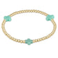 egirl Signature Cross Gold Pattern 3mm Bead Bracelet