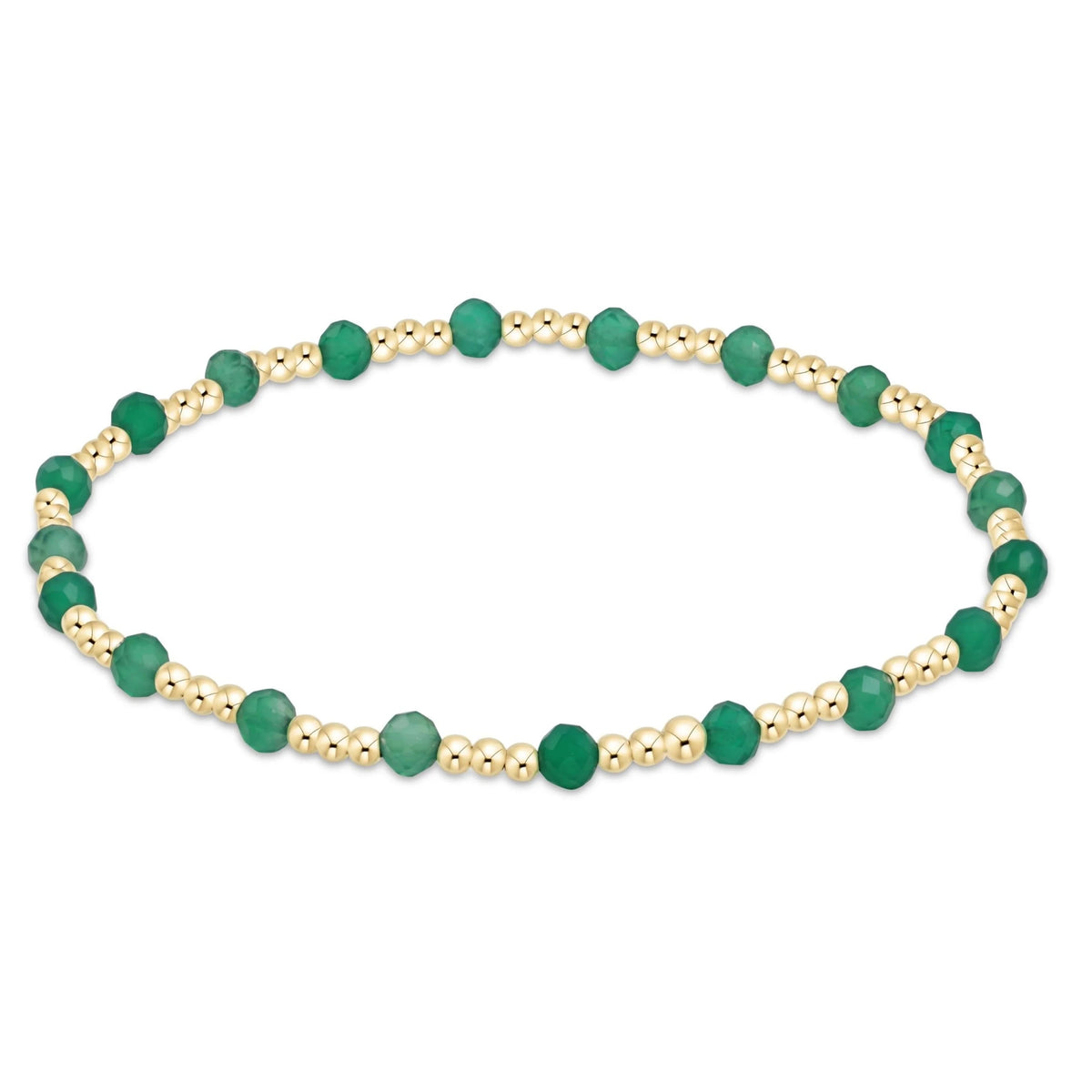 enewton Extends - Gemstone Gold Sincerity Pattern 3mm Bead Bracelet