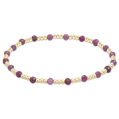 enewton Extends - Gemstone Gold Sincerity Pattern 3mm Bead Bracelet