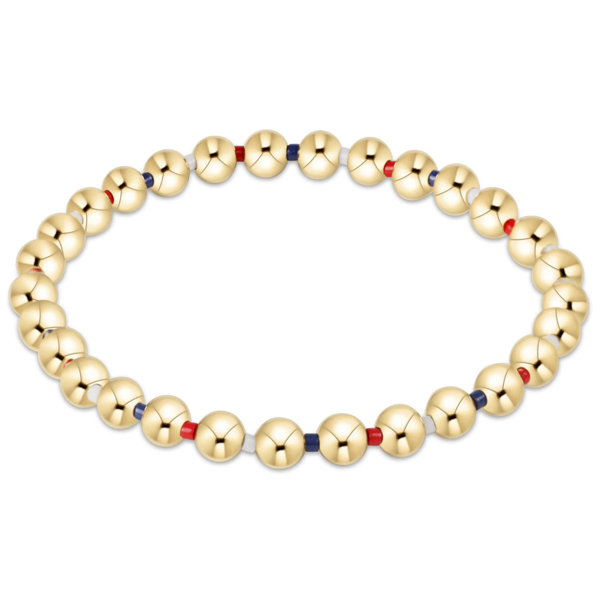 Hope Grateful 5mm Bead bracelet - Firecracker