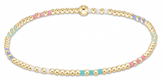 Hope Joy Pattern 2mm Bead Bracelet