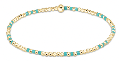 Hope Joy Pattern 2mm Bead Bracelet